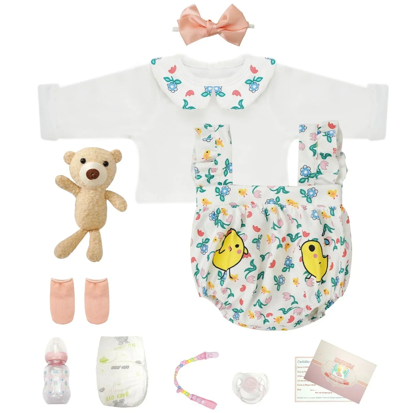 Boneca Bebê Reborn Lizzy - Vinil de Silicone Macio Realista