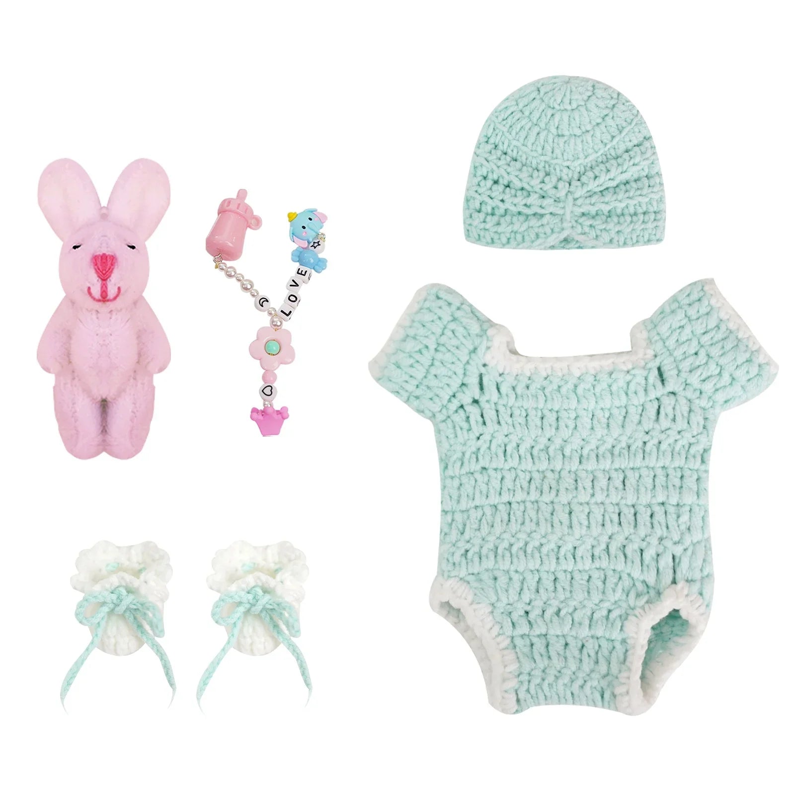 Mini Boneca Bebê Reborn Menina em Silicone Sólido 20cm