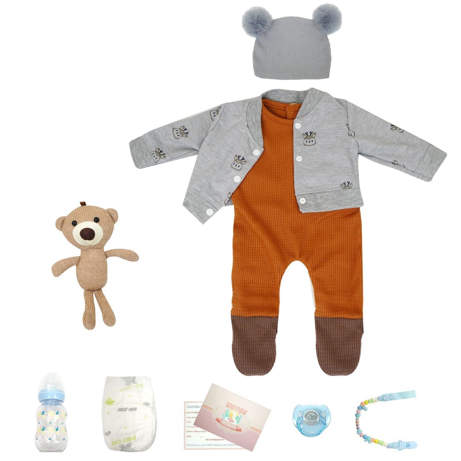 Boneca Bebê Reborn Menino Davi - Vinil de Silicone Macio Realista