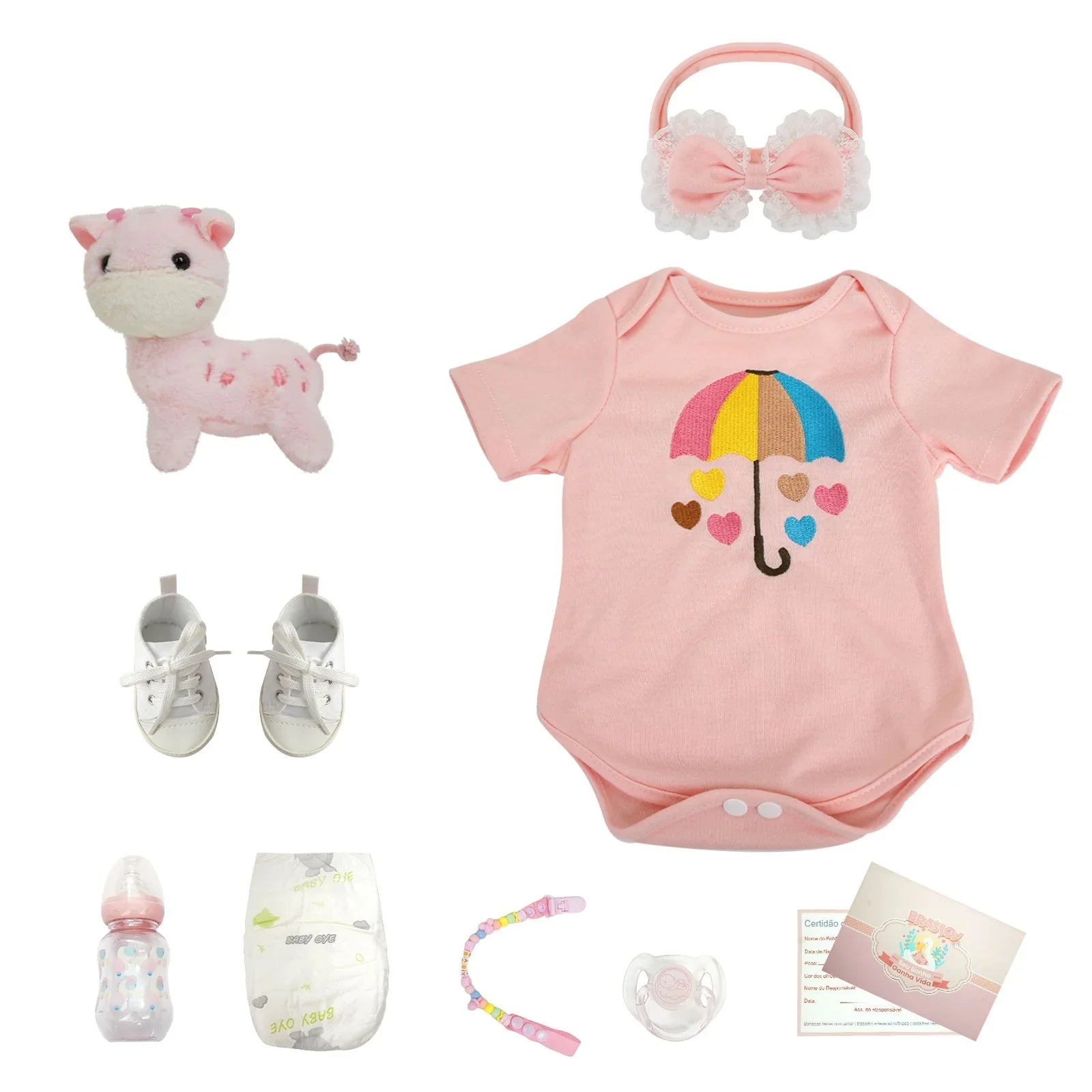 Boneca Bebê Reborn Alice - Corpo Inteiro em Silicone Macio e Realista