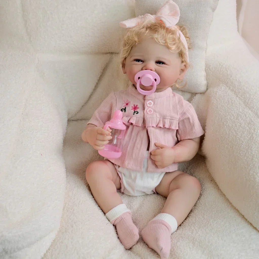 Boneca Bebê Reborn Clarinha ou Cacau - Vinil de Silicone Macio Realista