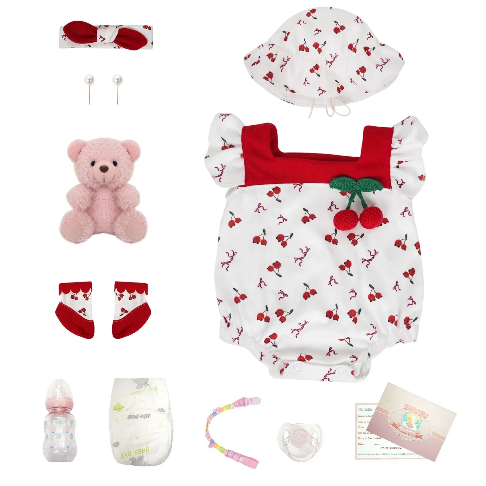 Boneca Bebê Reborn Duda - Vinil de Silicone Macio Realista