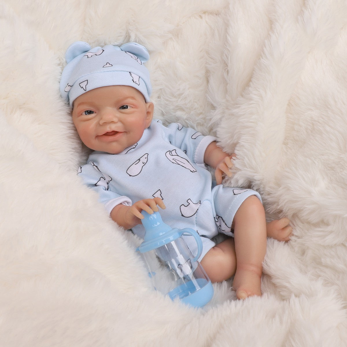 Boneca Bebê Reborn Menino Kaique Silicone Sólido Greenlucky