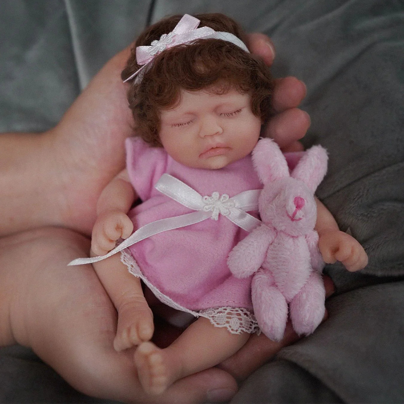 Mini Boneca Bebê Reborn Menina Vivi Greenlucky