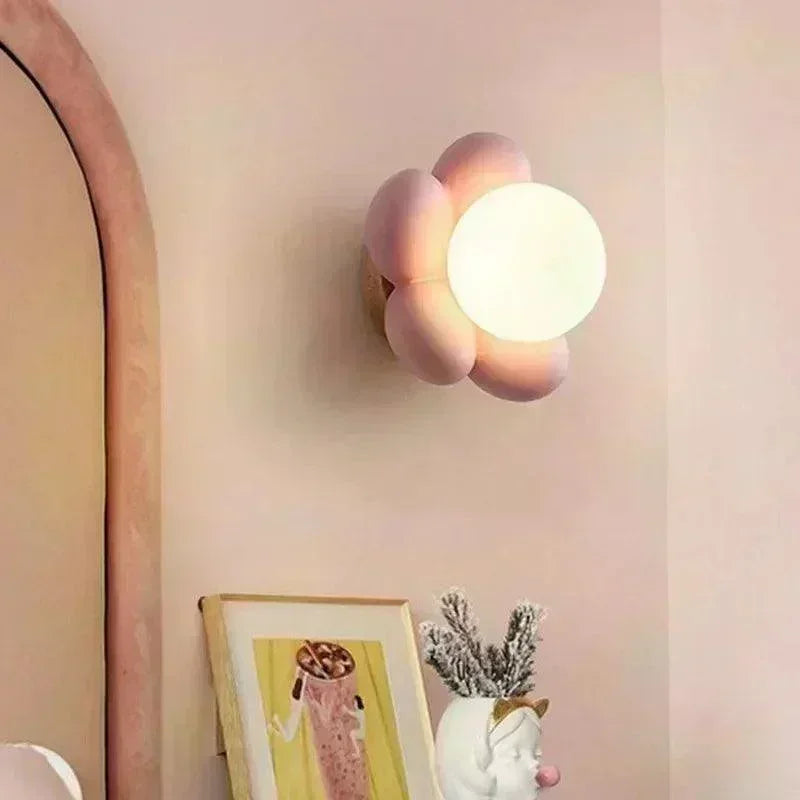 Luminária de Parede LED Infantil Flor Decorativa