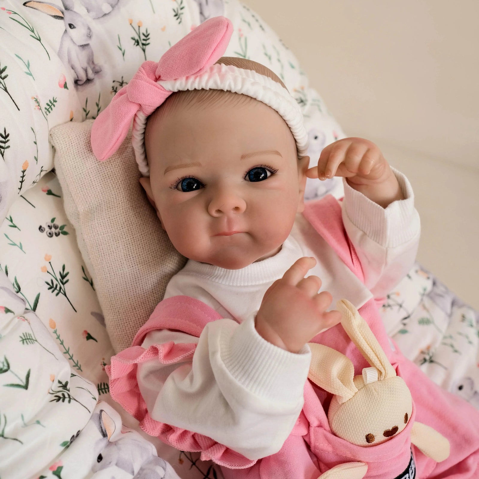 Boneca Bebê Reborn Coelhinha Greenlucky