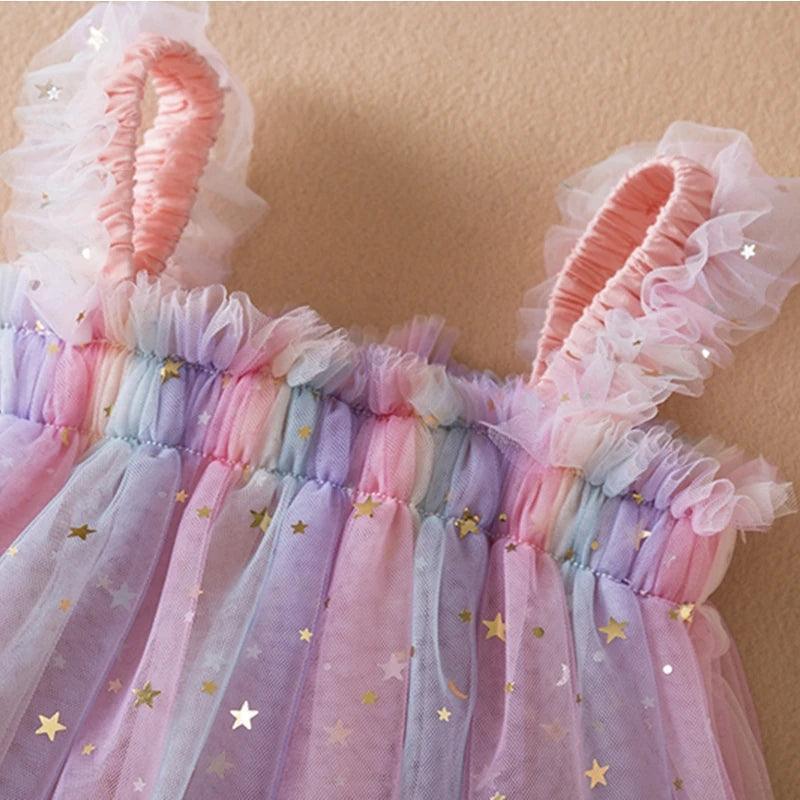 Vestido Tule Infantil - para crianças de 1 a 5 anos