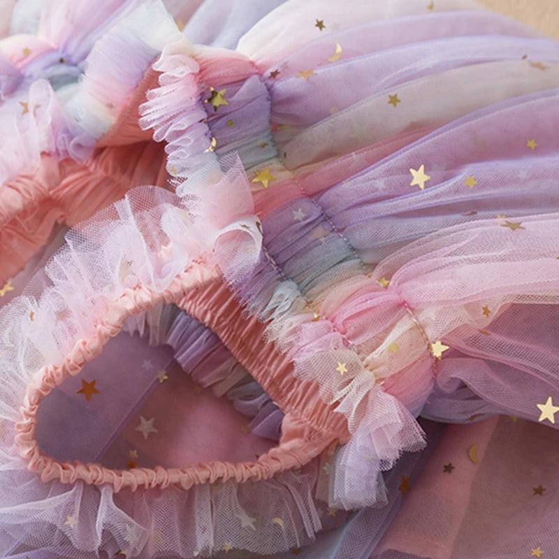 Vestido Tule Infantil - para crianças de 1 a 5 anos