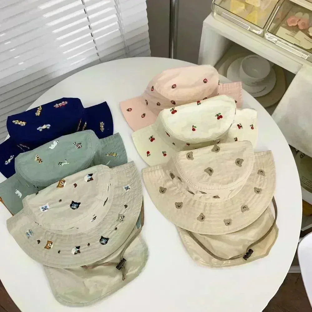Chapéu Infantil com Proteção UV e Design Divertido
