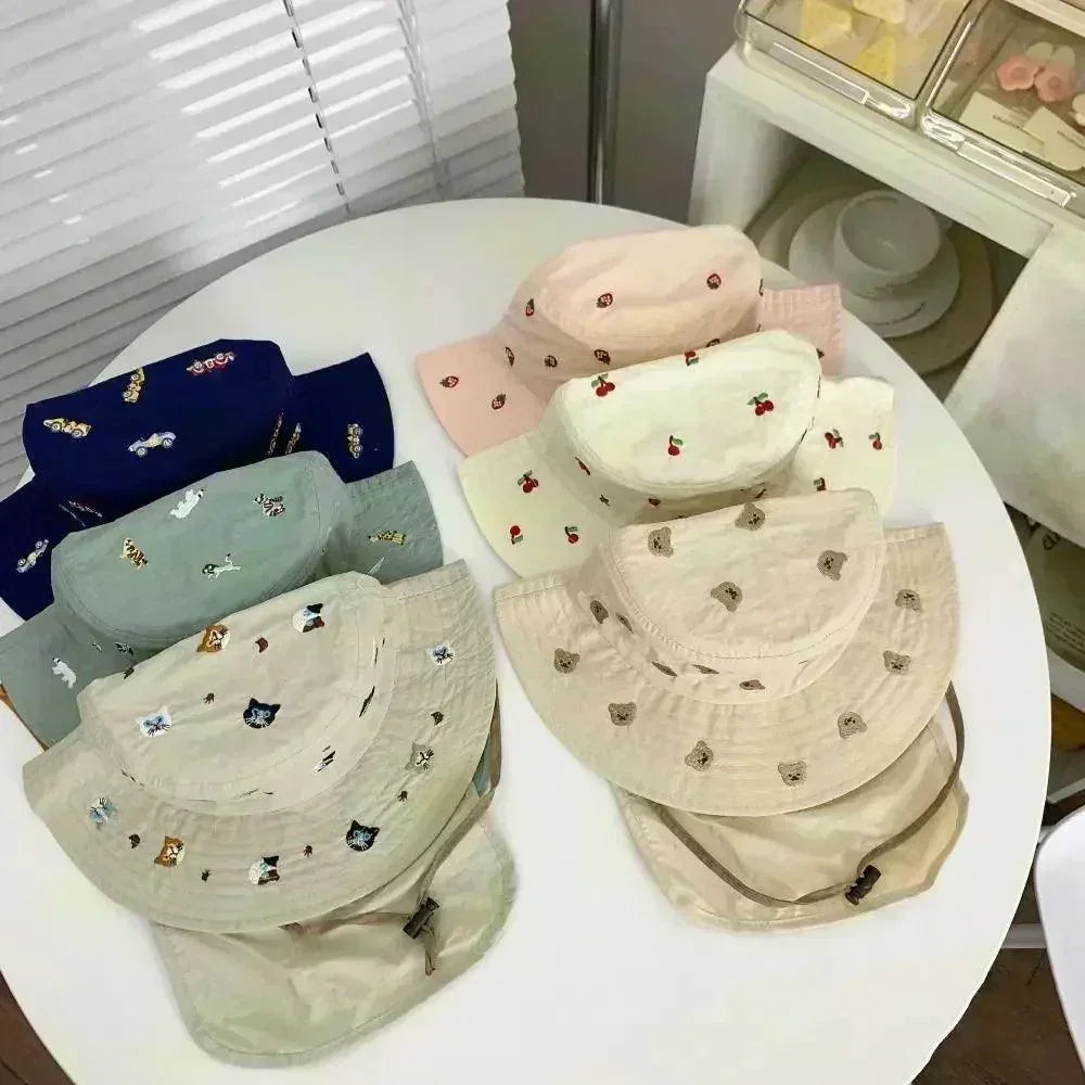 Chapéu Infantil com Proteção UV e Design Divertido