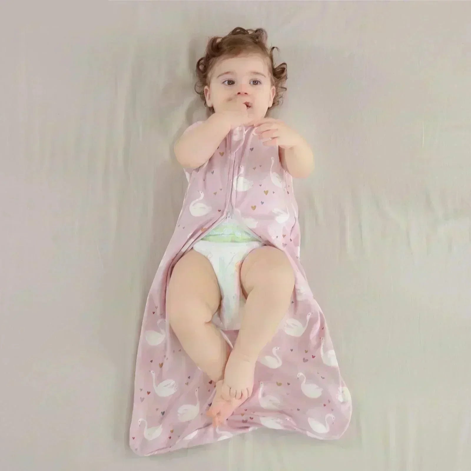 Saco de Dormir de Algodão para Bebês - Sem Manga