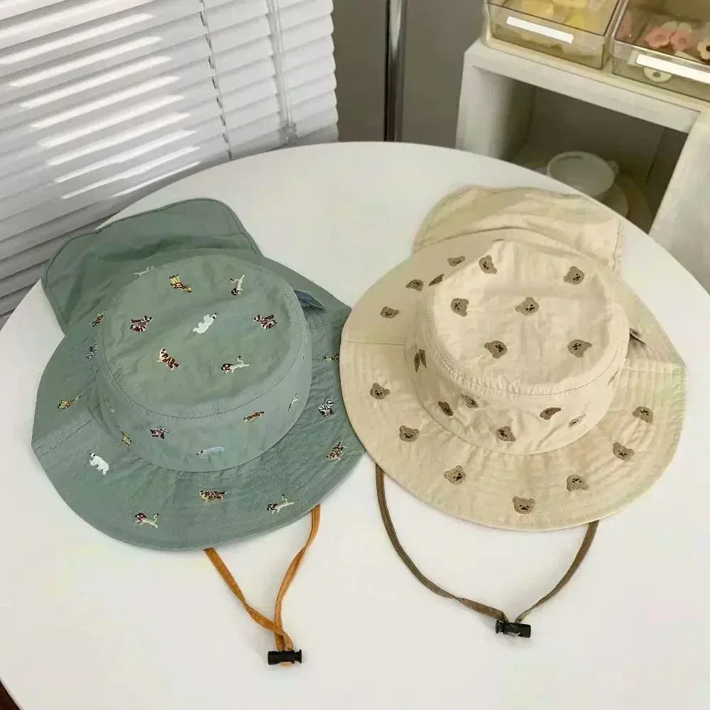 Chapéu Infantil com Proteção UV e Design Divertido