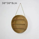 Prateleira Circular de Parede Multi-Camada para Decoração