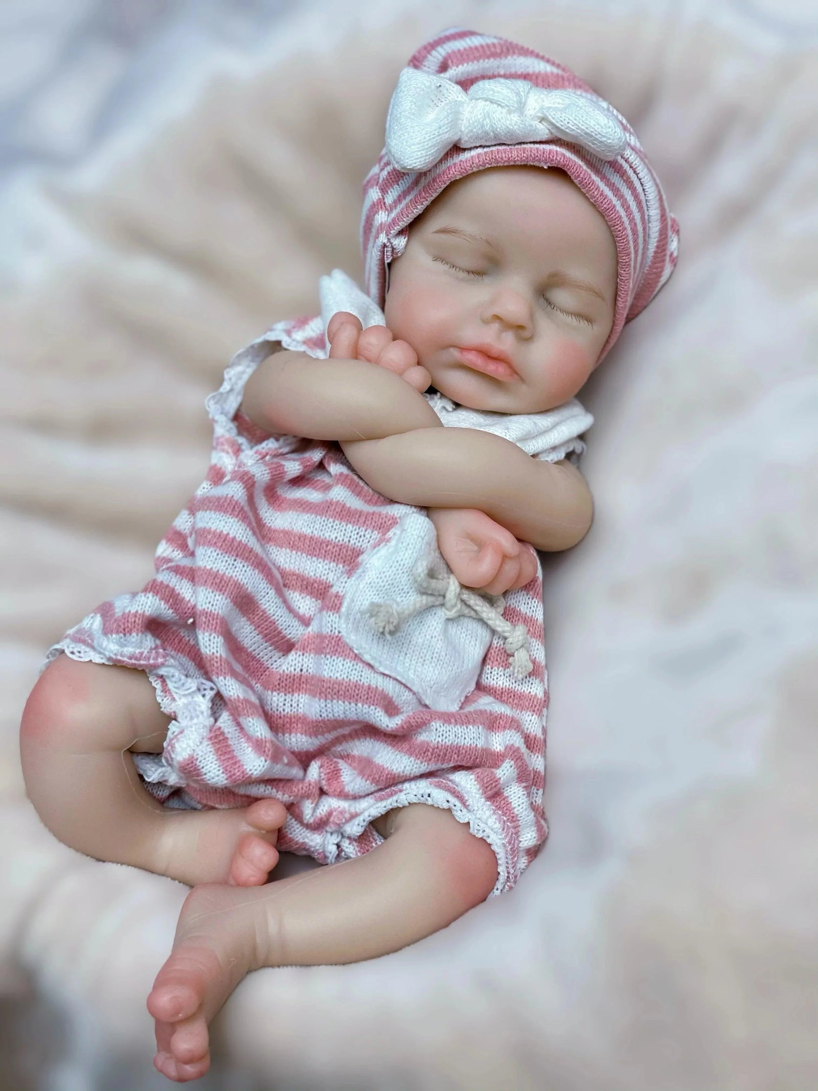 Boneca Bebê Reborn de Silicone Sólido Greenlucky