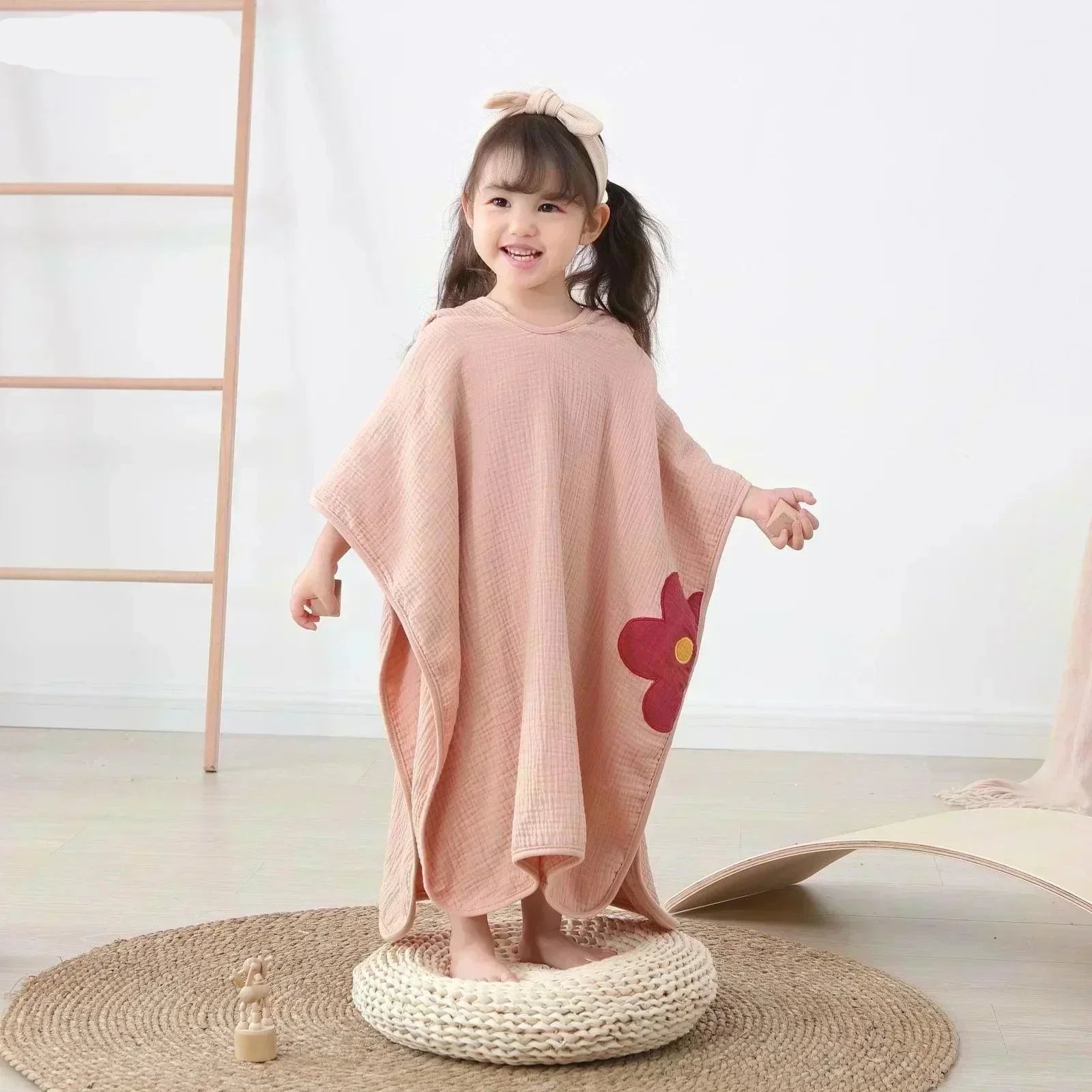 Toalha Infantil para Praia com Capuz de Musselina