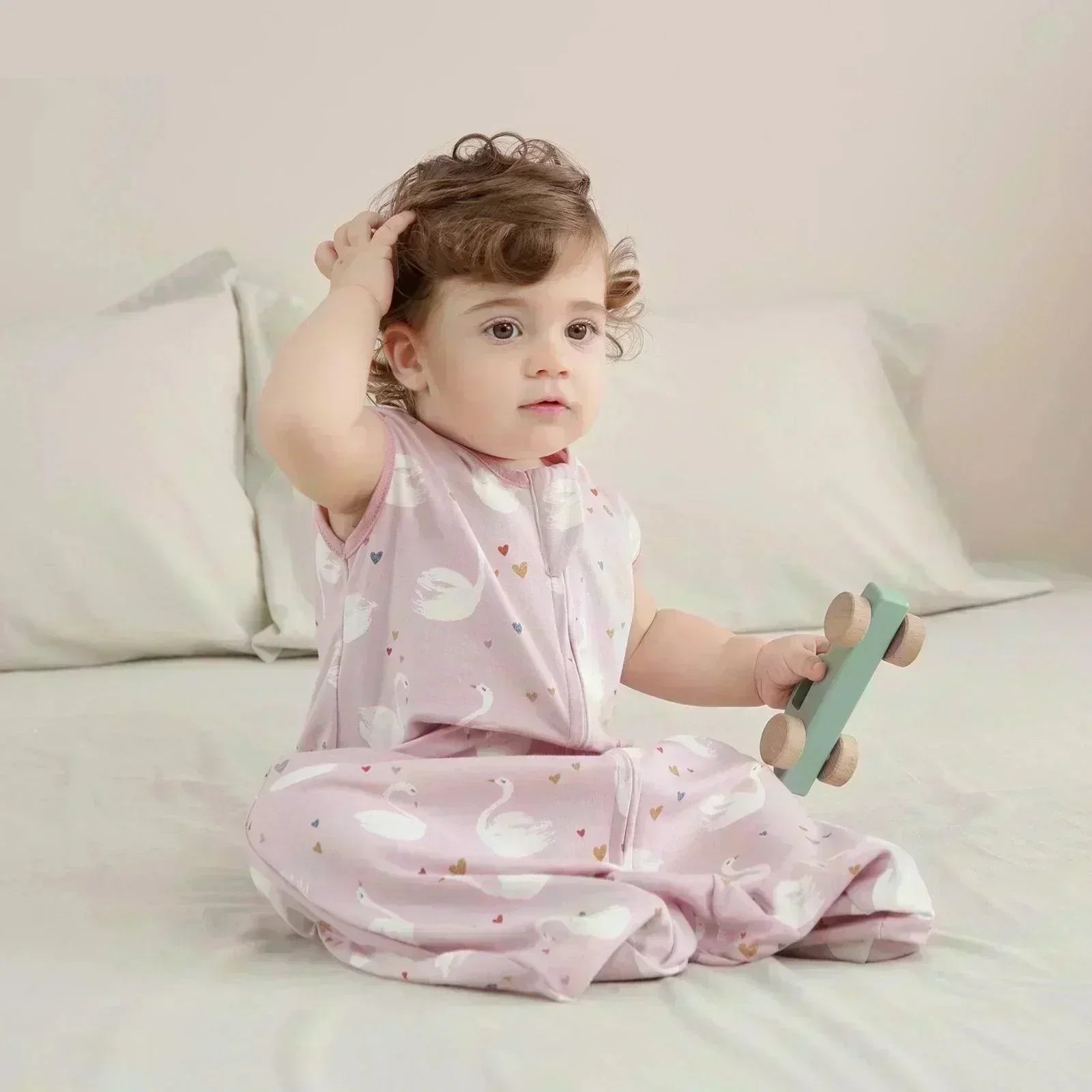 Saco de Dormir de Algodão para Bebês - Sem Manga