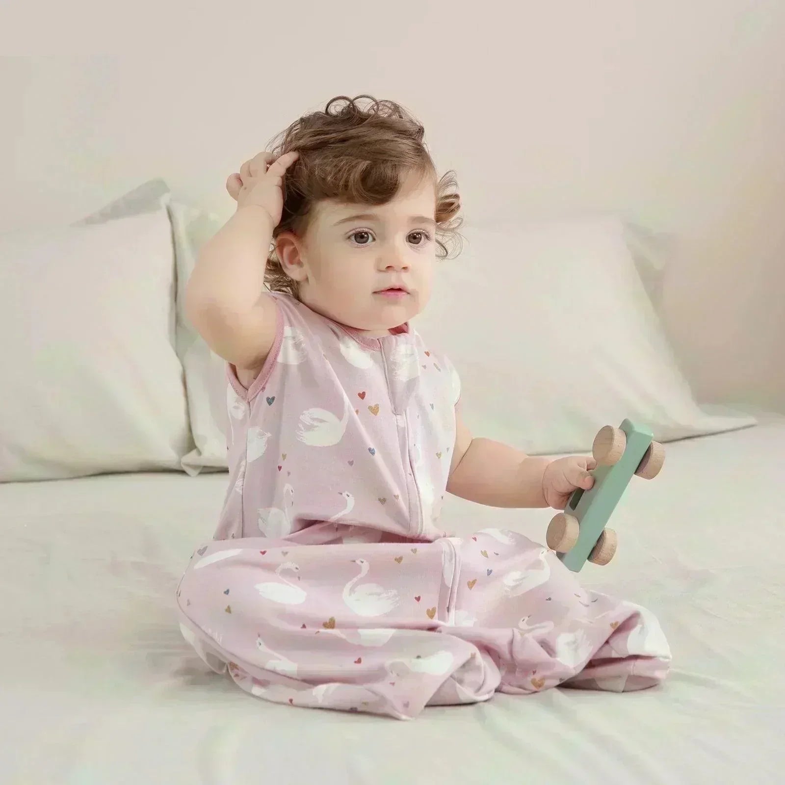 Saco de Dormir de Algodão para Bebês - Sem Manga