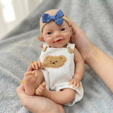 Boneca Bebê Reborn Kika em Silicone Sólido Greenlucky