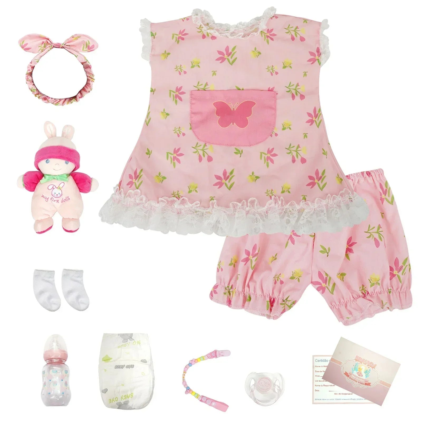 Boneca Bebê Reborn Luiza - Vinil de Silicone Macio Realista