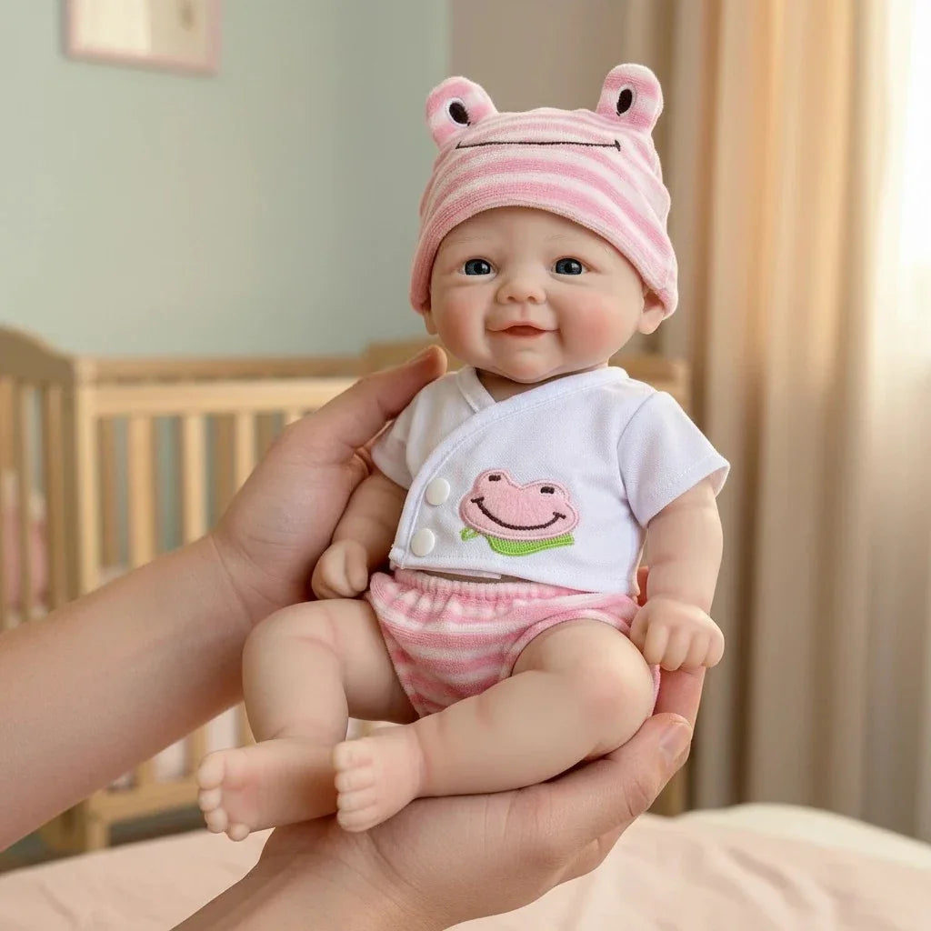 Boneca Bebê Reborn Luana em Silicone Sólido Greenlucky