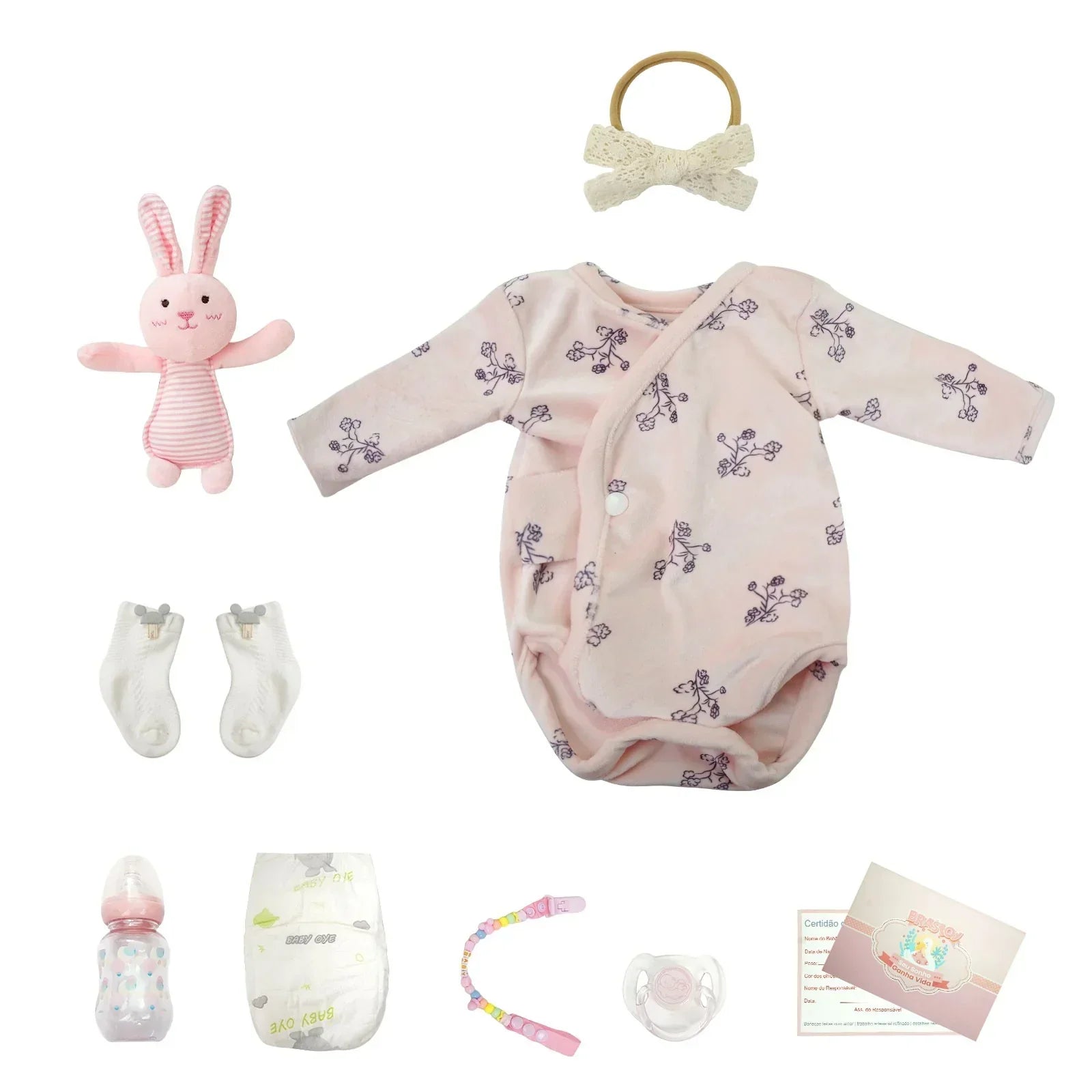 Boneca Bebê Reborn Kate - Vinil de Silicone Macio Realista