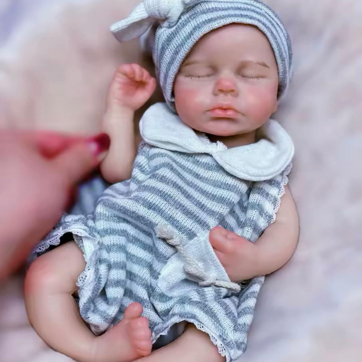 Boneca Bebê Reborn de Silicone Sólido Greenlucky