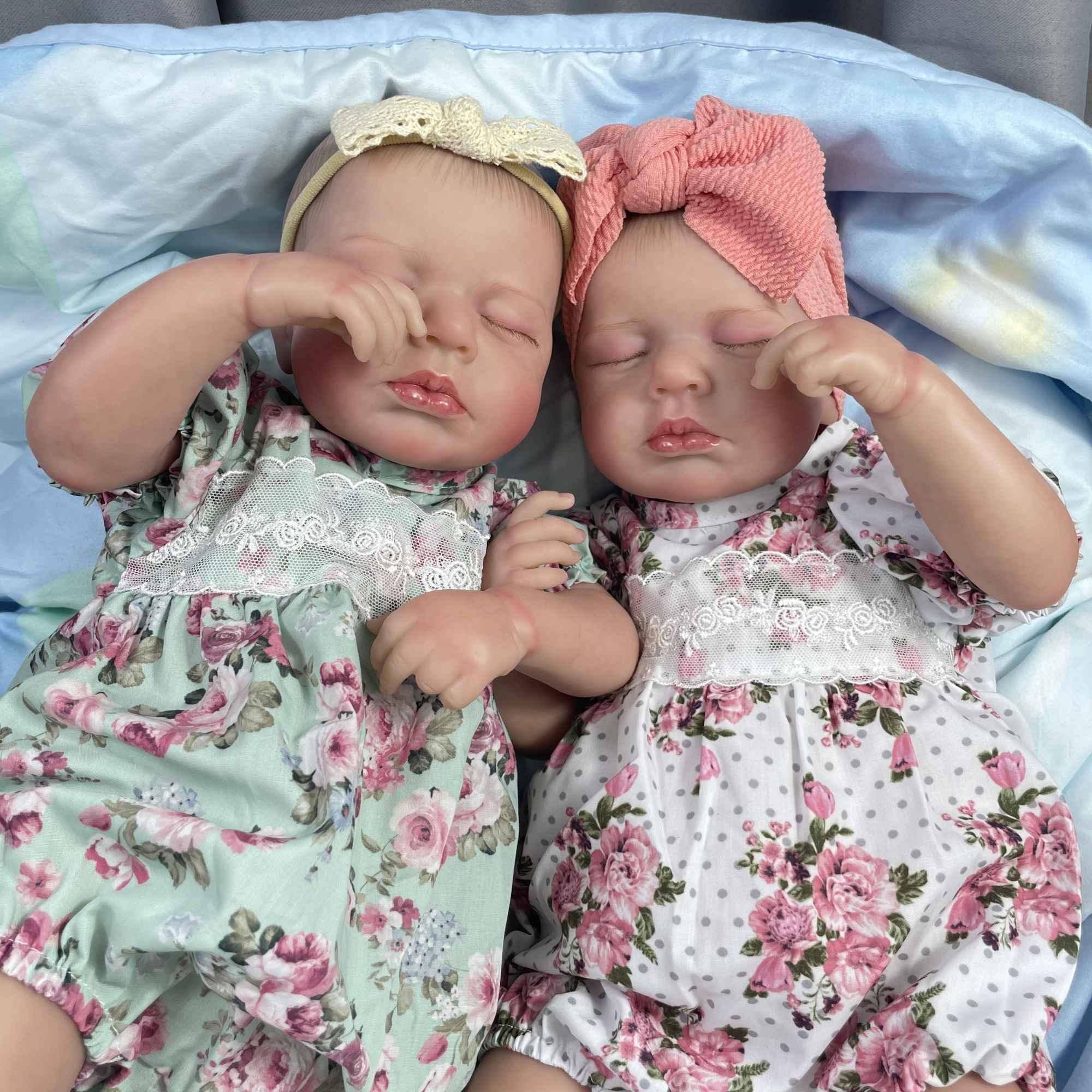 Bonecas Bebês Reborn Gêmeas Sofie e Jolie Greenlucky