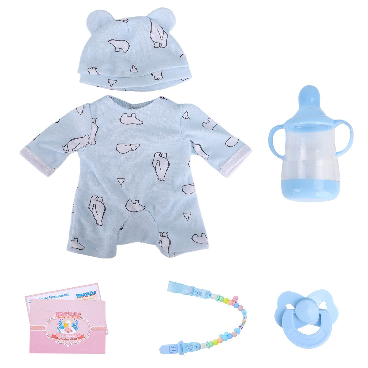 Boneca Bebê Reborn Menino Kaique - Silicone Sólido Premium 30cm