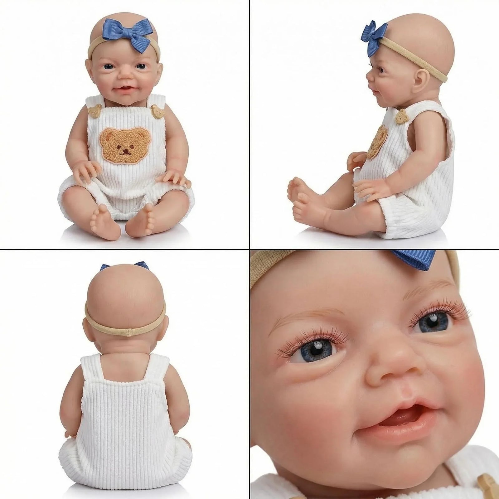 Boneca Bebê Reborn Kika em Silicone Sólido Greenlucky