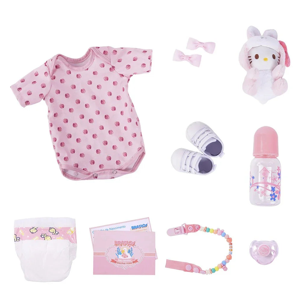 Boneca Bebê Reborn Flavinha - Vinil de Silicone Macio Realista