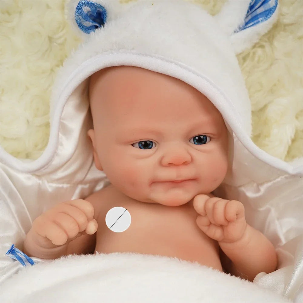 Boneca Bebê Reborn Menino Lui em Silicone Sólido  Greenlucky