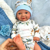 Boneca Bebê Reborn Matheus em Silicone Sólido Greenlucky