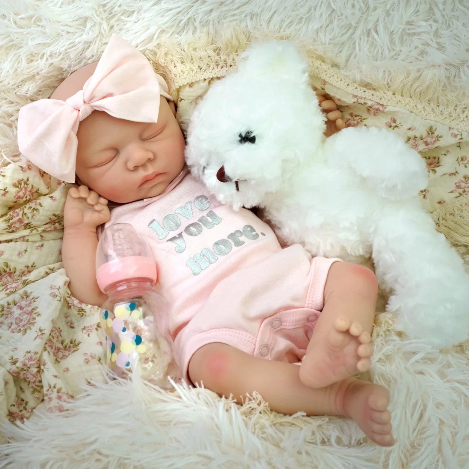 Boneca Bebê Reborn Luara em Silicone Sólido Greenlucky