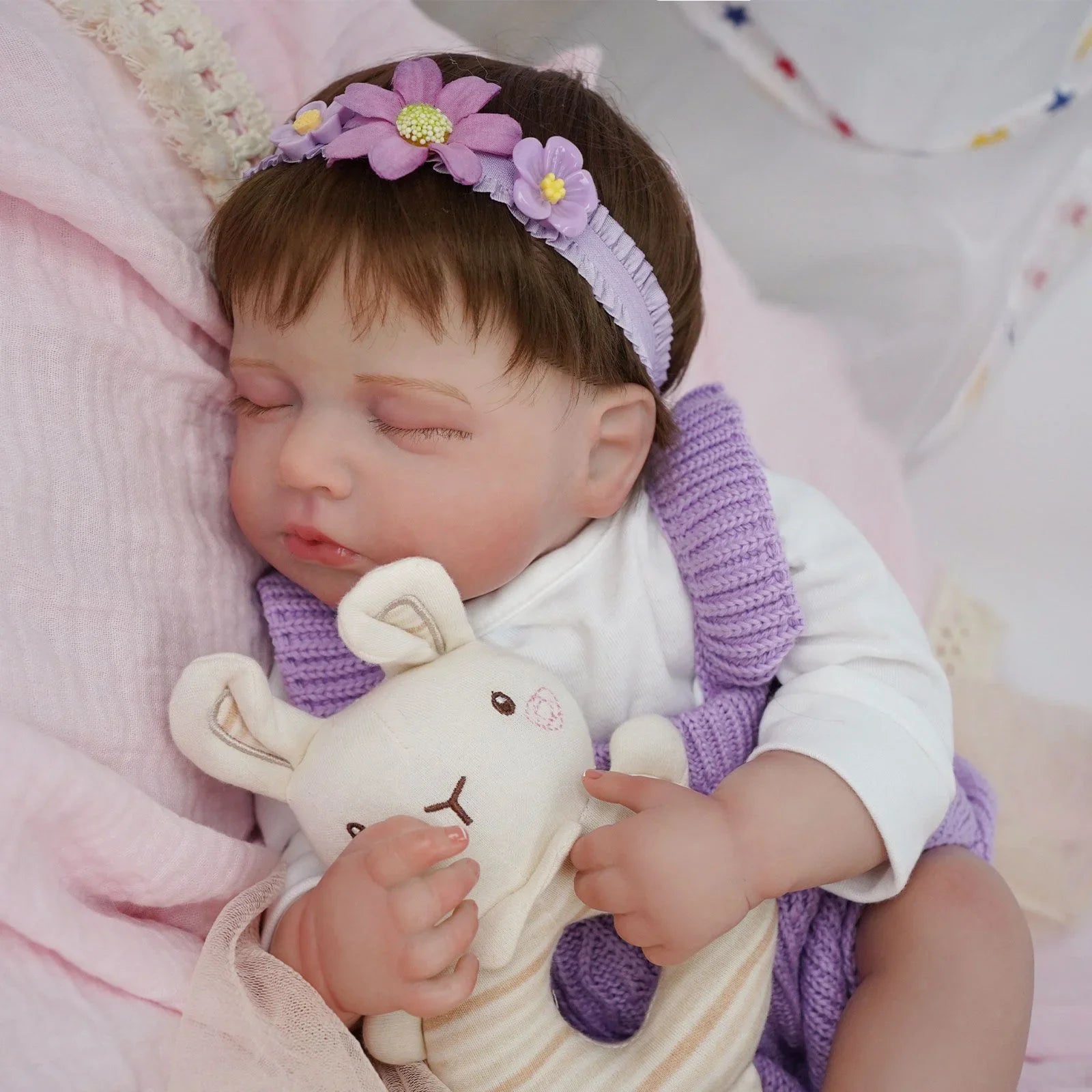 Boneca Bebê Reborn Violetta Greenlucky