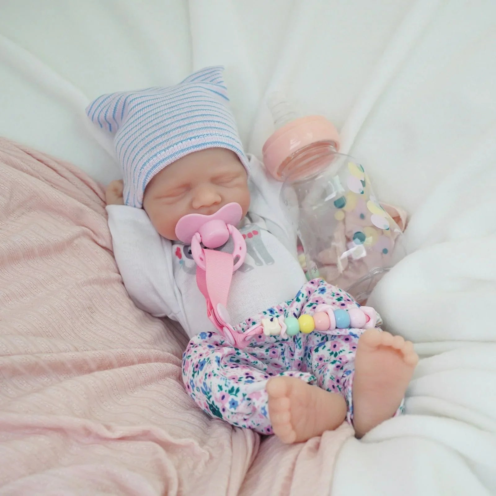 Boneca Bebê Reborn Nany em Silicone Sólido Greenlucky