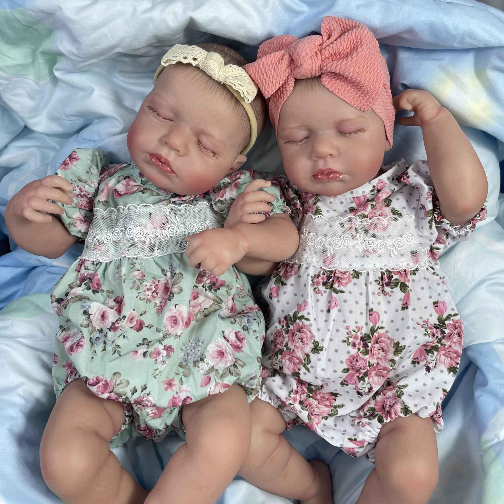 Bonecas Bebês Reborn Gêmeas Sofie e Jolie Greenlucky