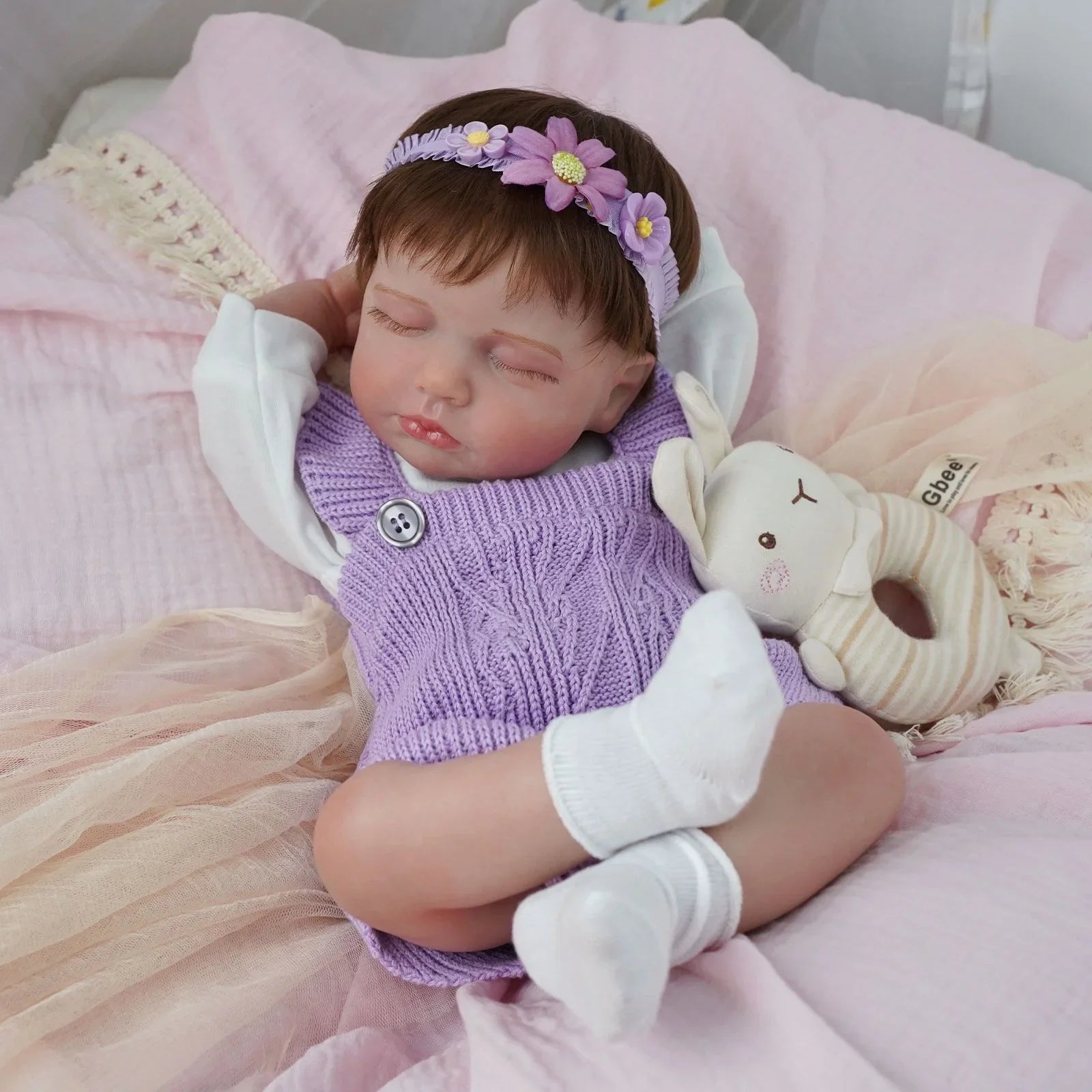 Boneca Bebê Reborn Violetta Greenlucky