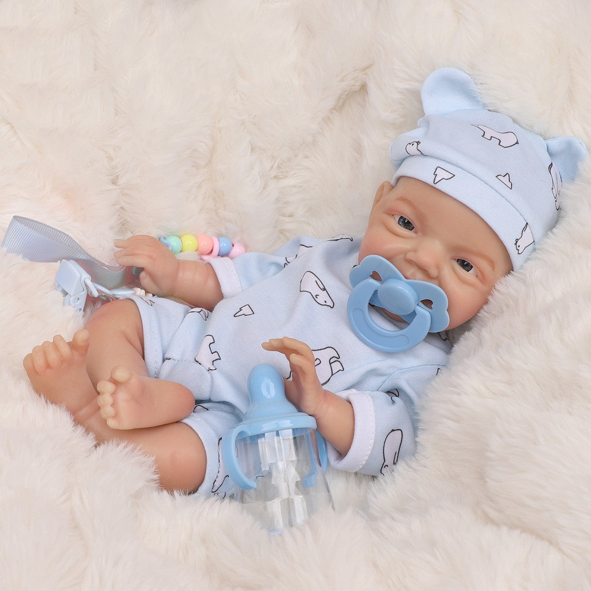 Boneca Bebê Reborn Menino Kaique Silicone Sólido Greenlucky