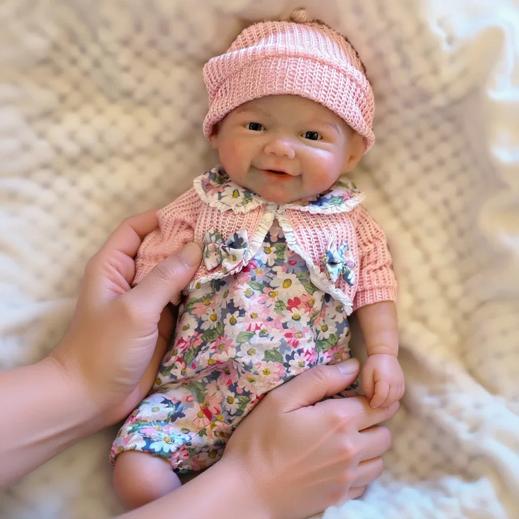 Boneca Bebê Reborn Vivi em Silicone Sólido Greenlucky