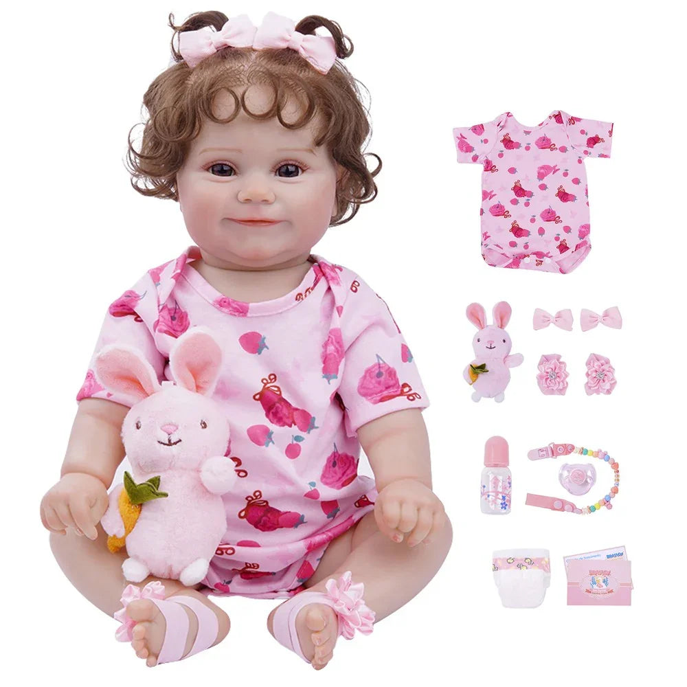 Boneca Bebê Reborn Juju Greenlucky