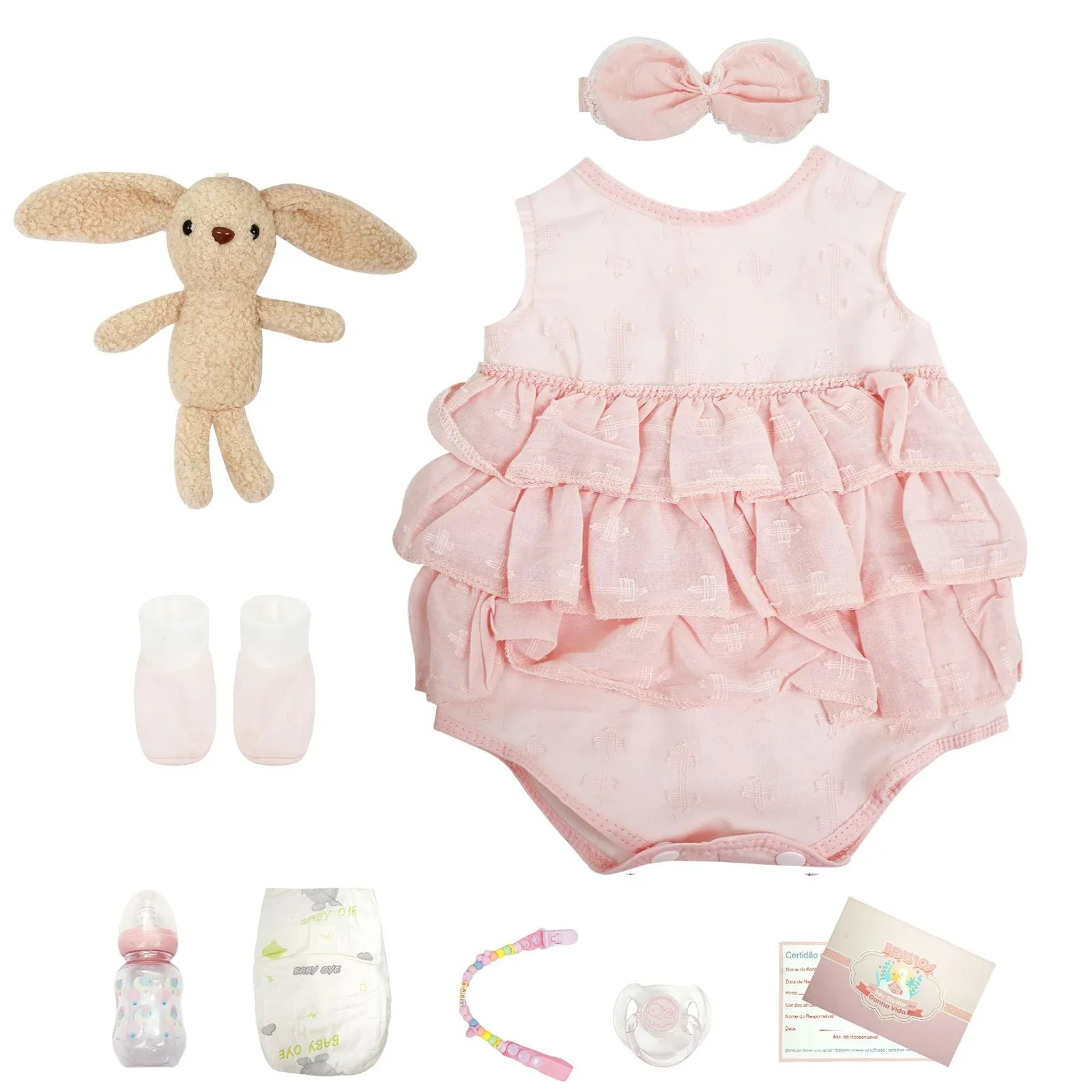 Boneca Bebê Reborn Ester - Vinil de Silicone Macio Realista