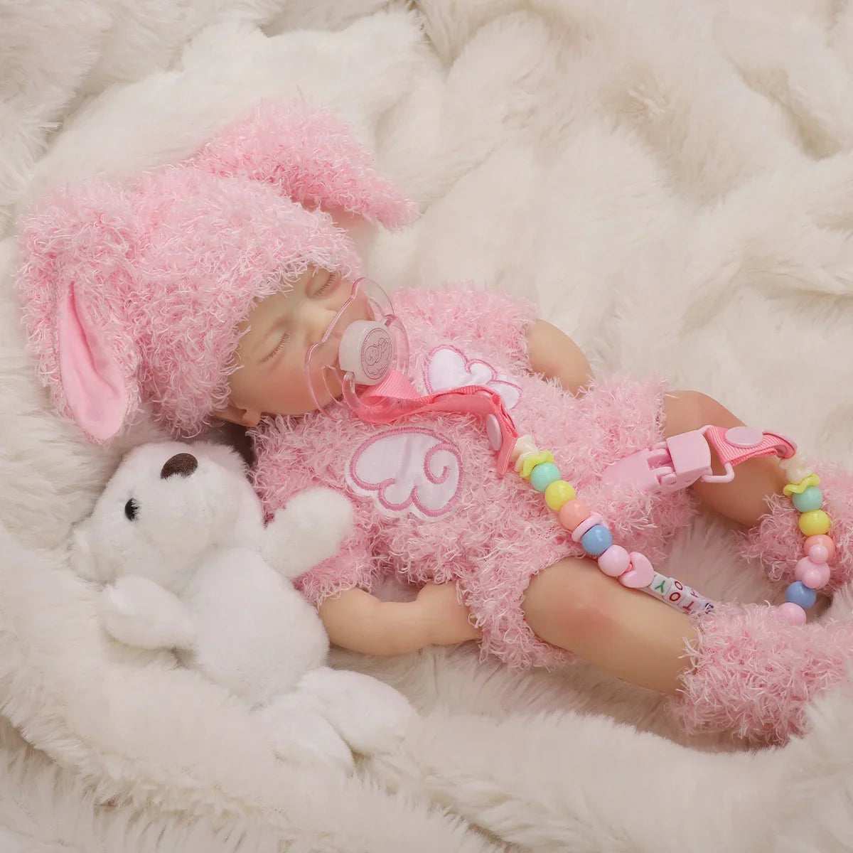 Boneca Bebê Reborn Lelê em Silicone Sólido Greenlucky