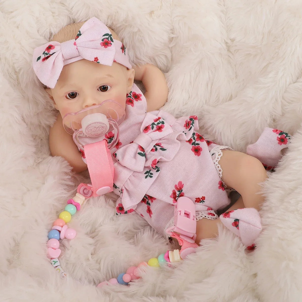 Boneca Bebê Reborn Ísis em Silicone Sólido Premium Greenlucky