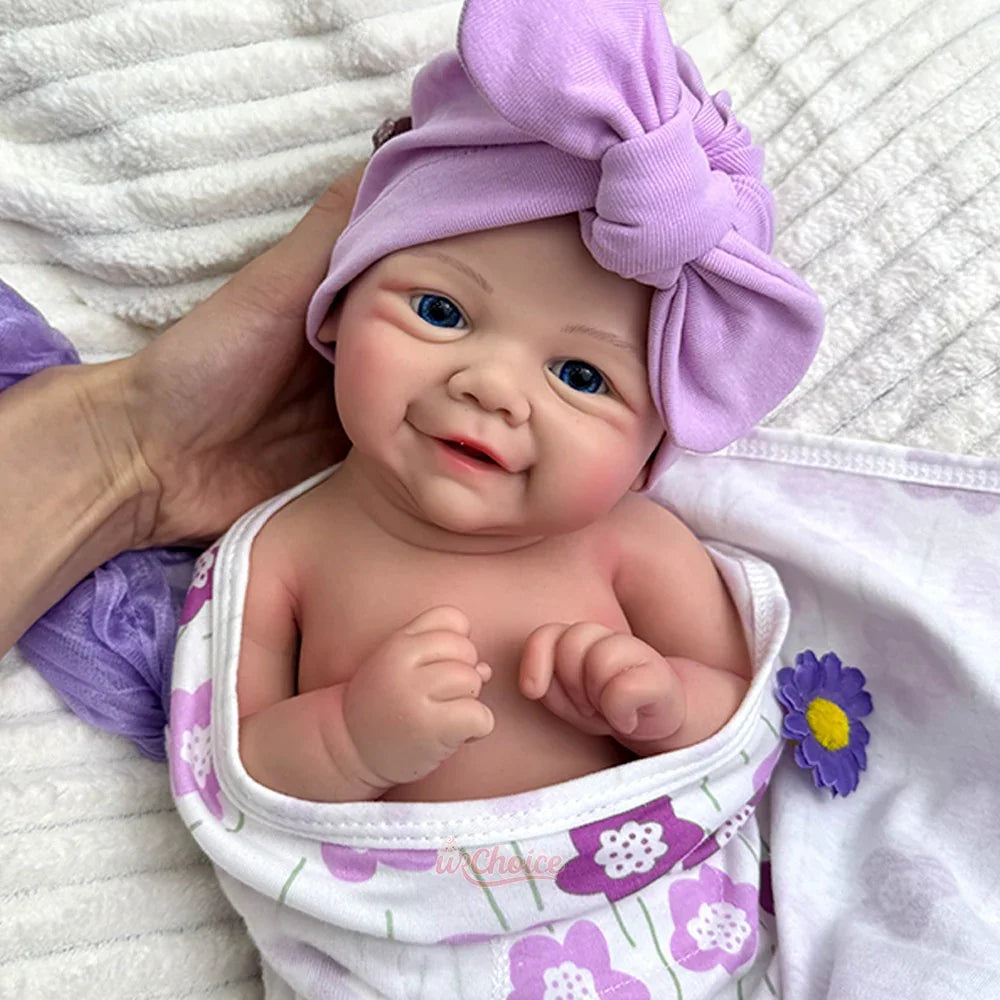 Boneca Bebê Reborn Alexa em Silicone Sólido Greenlucky
