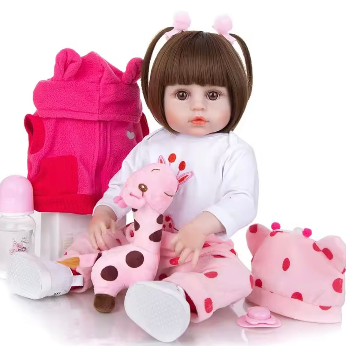 Boneca Bebê Reborn Girafinha 