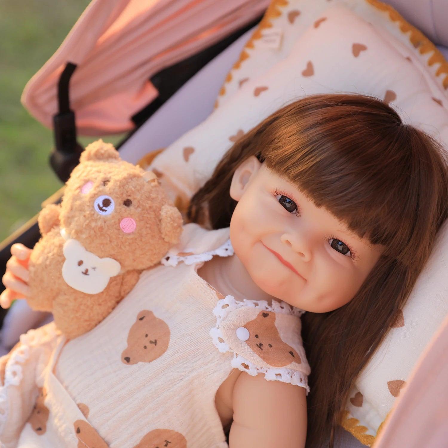 Boneca Bebê Reborn Franjinha Greenlucky