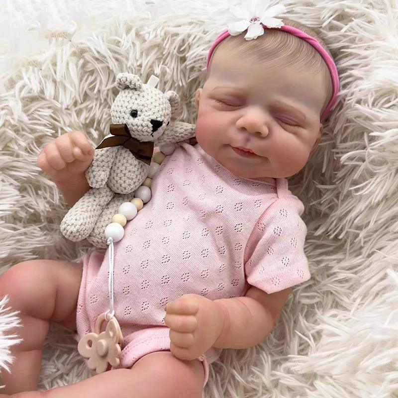 Boneca Bebê Reborn Recém Nascida - Corpo Inteiro em Silicone Macio e Realista