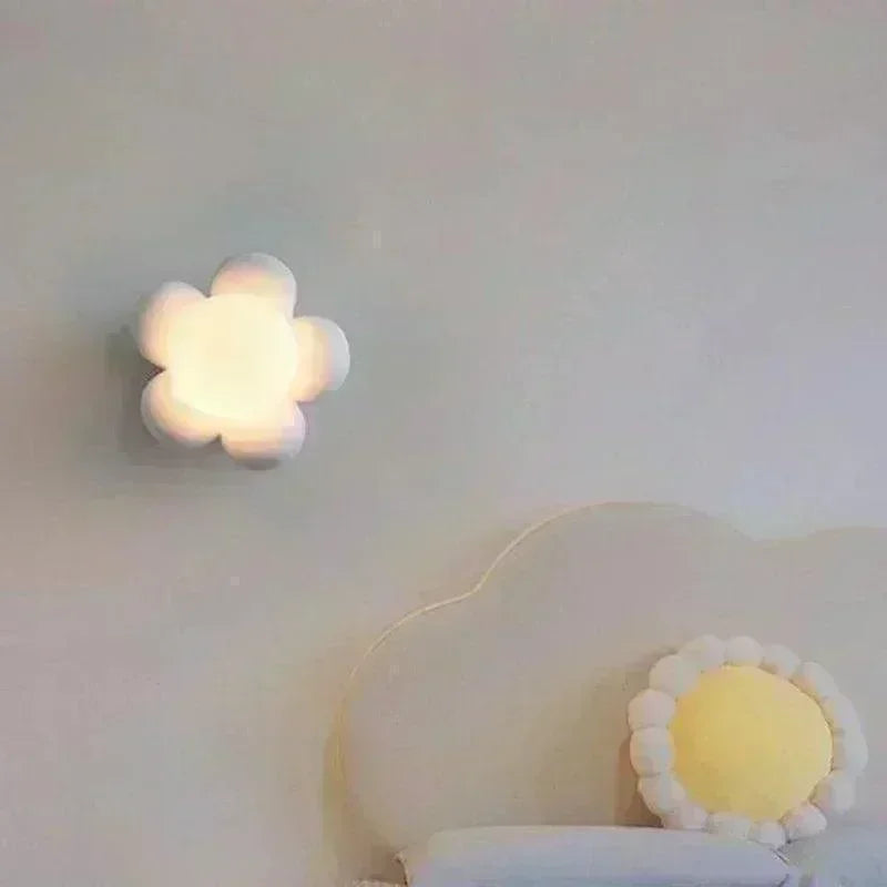 Luminária de Parede LED Infantil Flor Decorativa