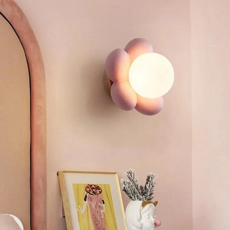 Luminária de Parede LED Infantil Flor Decorativa