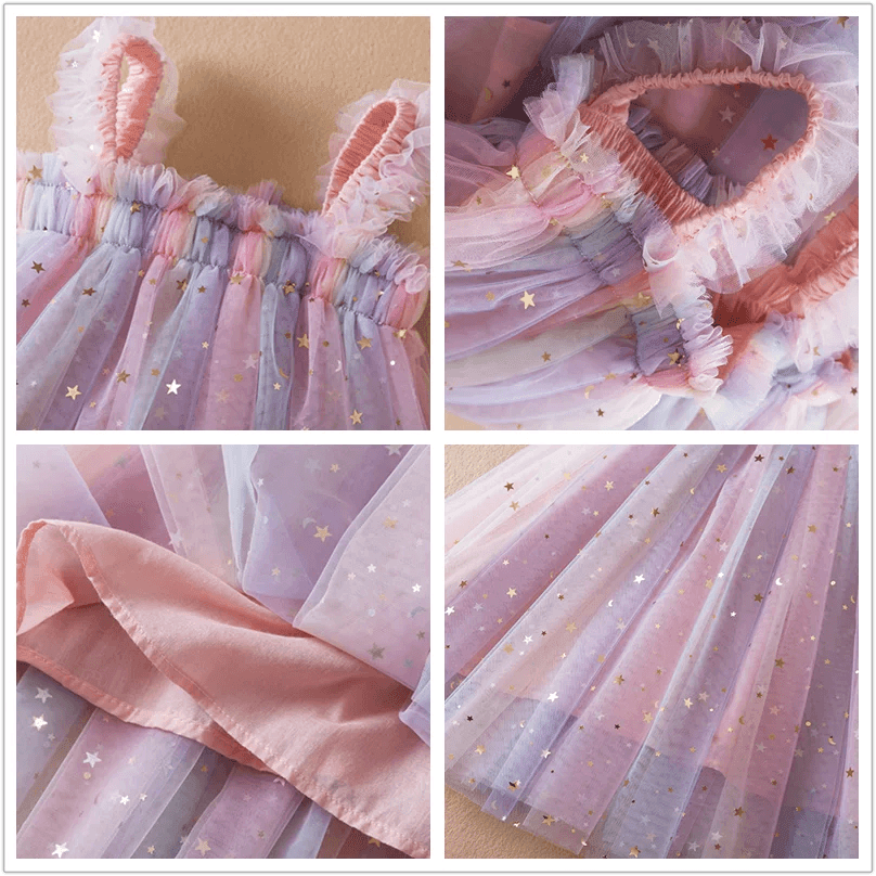 Vestido Tule Infantil - para crianças de 1 a 5 anos